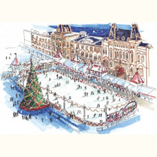 Каток на Красной Площади / Ice rink in Red Square