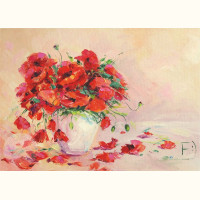 Красных маков лепестки